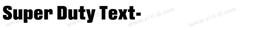 Super Duty Text字体转换